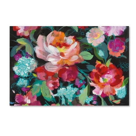 Danhui Nai 'Bright Floral Medley Crop' Canvas Art,12x19